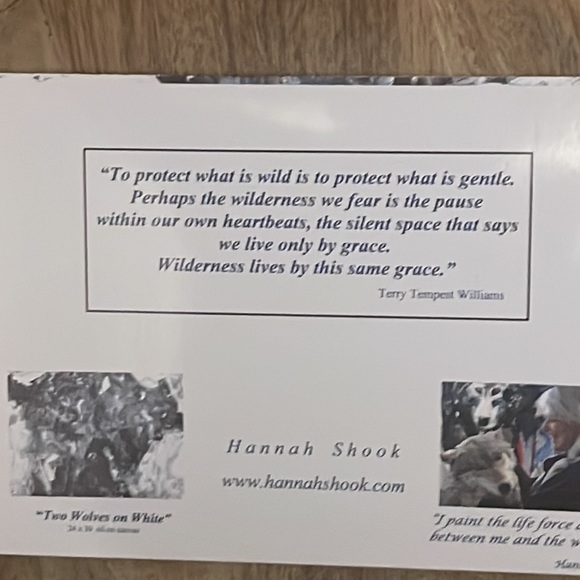 Artist print of original Oil-painting “two wolves on white “ - Picture 5 of 7